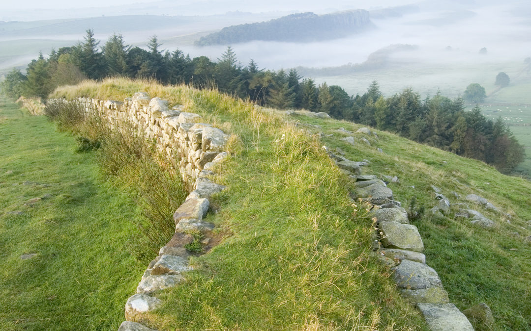 Blick in Richtung Steel Rigg vom Hadrian's Wall bei Haltwhistle