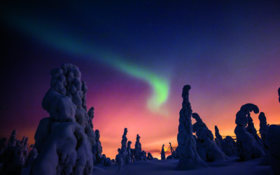 Nordlichter über Finnland