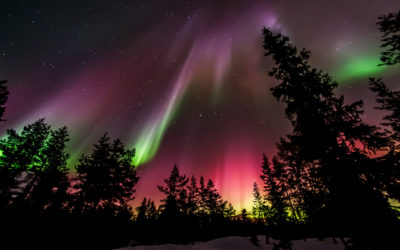 Nordlichter über Finnland