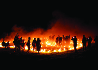 Festival of Fires am Hill of Uisneach bei Rathconrath, County Westmeath