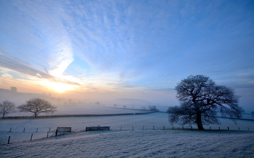 England Cotswolds Wintermorgen