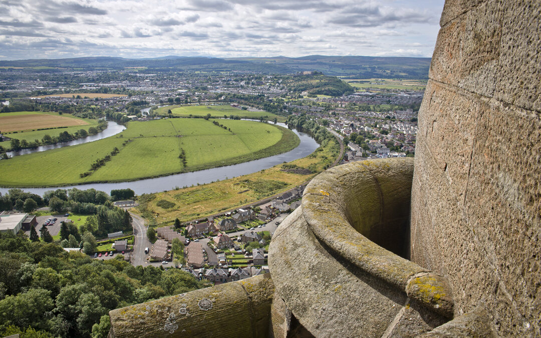 Blick über Stirling vom Wallace Monument